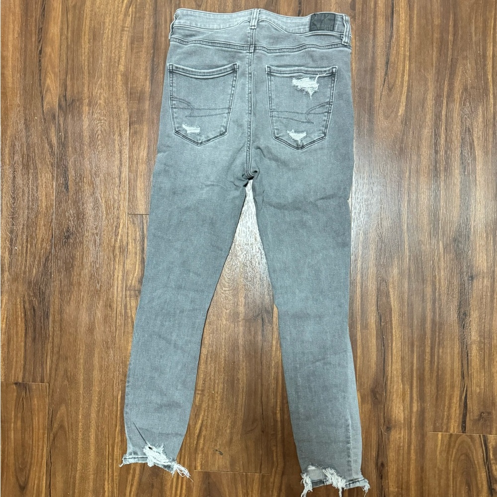 American eagle grey distressed jeans - Picture 2 of 2